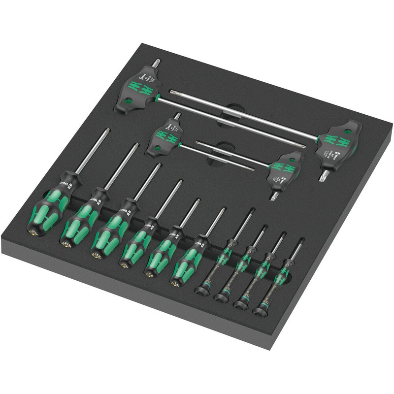 Wera 05150103001 9712 Foam insert TORX HF screwdriver set 1, 14 pieces