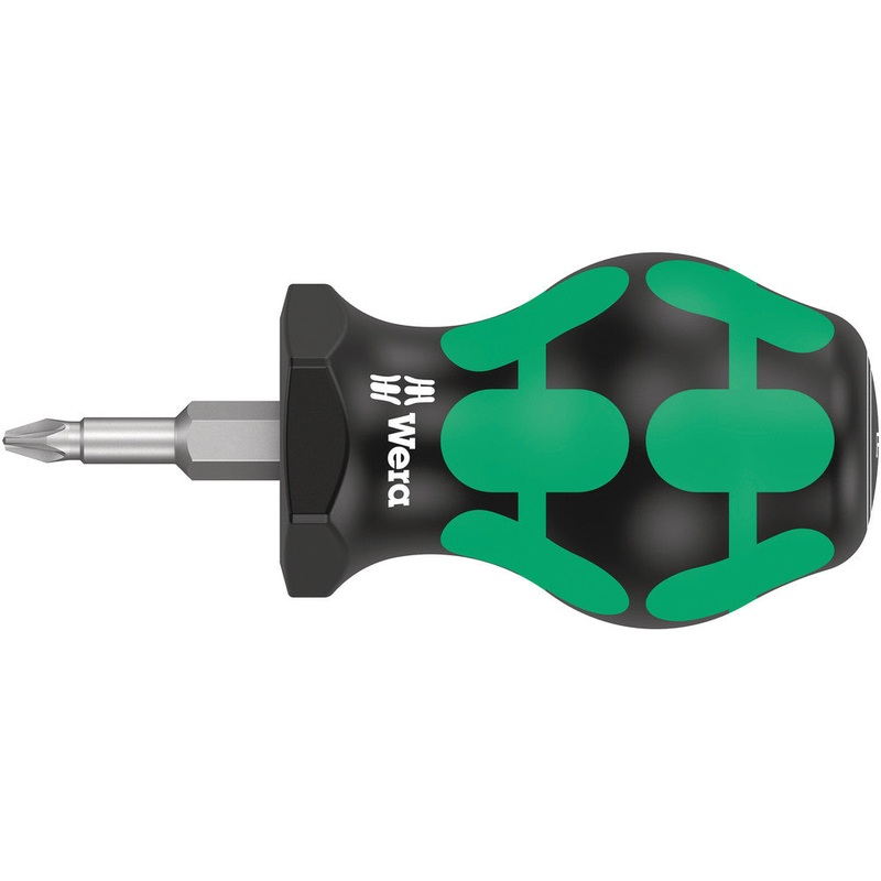 Wera 05008853001 355 PZ Pozidriv-head Stubby/carburetor screwdriver, PZ 1 x 25 mm