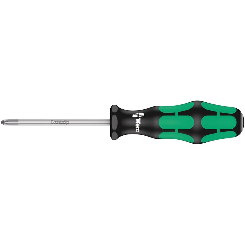 Wera 05009310001 355 PZ Screwdriver for Pozidriv screws, PZ 1 x 80 mm
