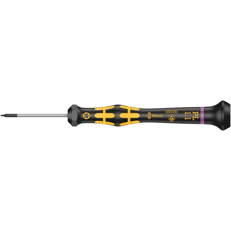 Wera 05030330001 1573 Pentalobe ESD Kraftform Micro screwdriver, PL 1.1 x 40 mm