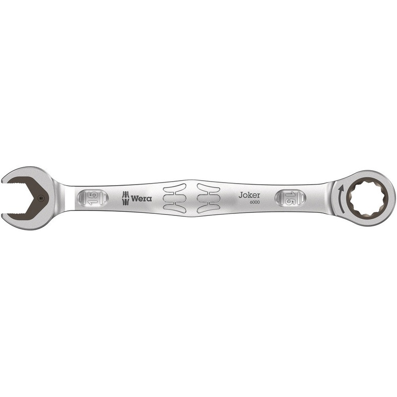 Wera 05073275001 6000 Joker Ratcheting combination wrenches, 15 x 200 mm