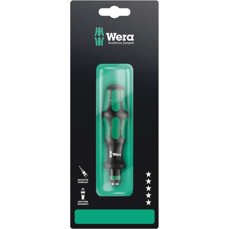 Wera 05073540001 816 R SB Bitholding screwdriver with Rapidaptor quick-release chuck, 1/4" x 119 mm