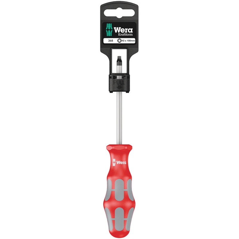 Wera 05100071001 368 SB Screwdriver for square socket head screws, # 2 x 100 mm