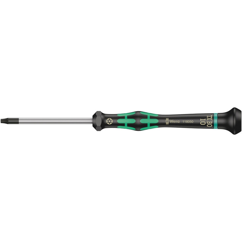 Wera 05118050001 2067 TORX BO Screwdriver for tamper-proof TORX screws for electronic applications, TX 10 x 60 mm