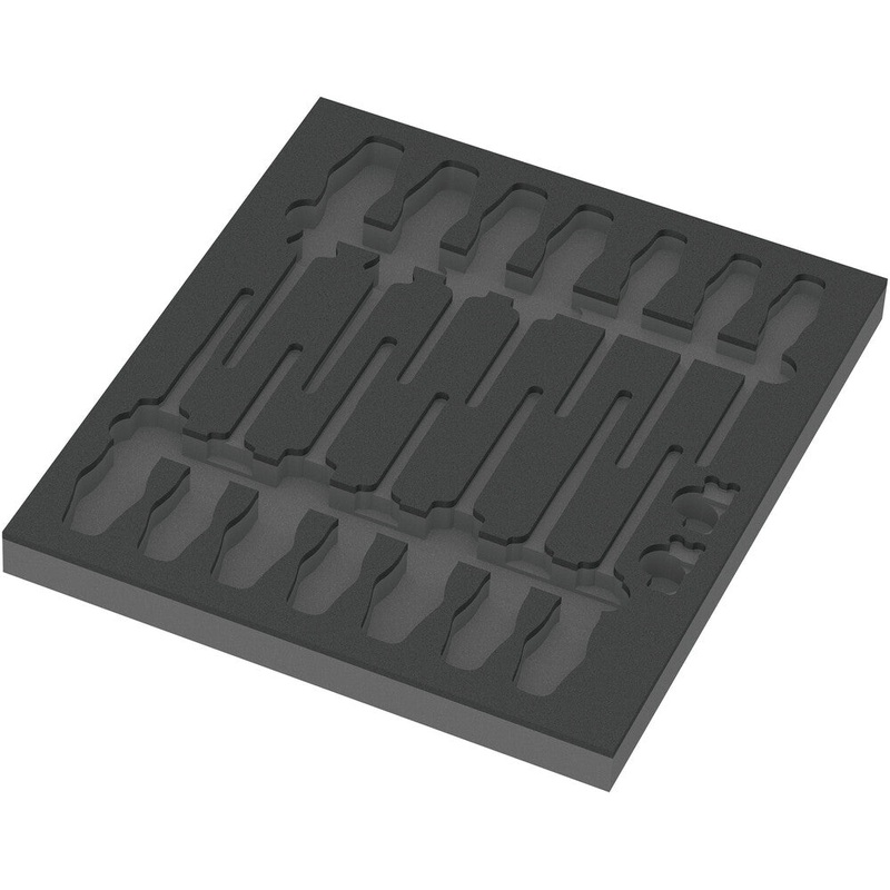 Wera 05137311001 9811 Foam insert VDE screwdriver set 1, empty, 344 x 30 x 392 mm