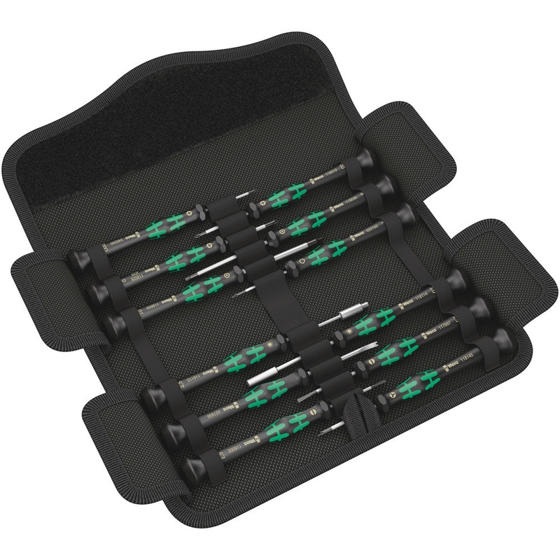 Wera 05073677001 Kraftform Micro 12 Electronics 1 Screwdriver set for electronic applications, 12 pieces