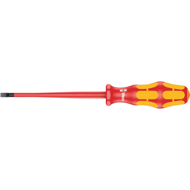Wera 05006442001 160 iS VDE Insulated screwdriver with reduced blade diameter for slotted screws, 1 x 5.5 x 125 mm