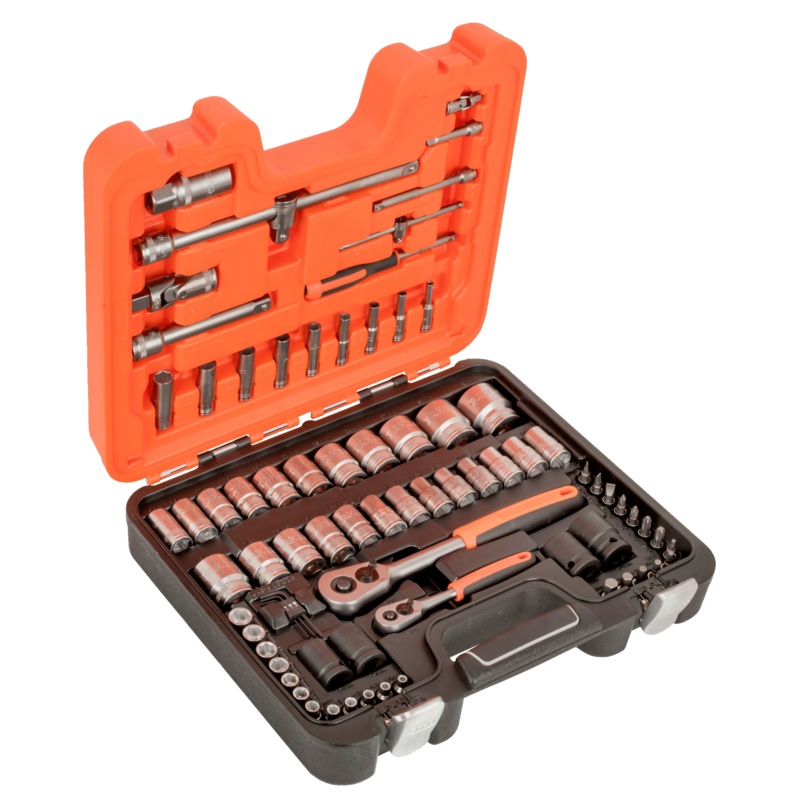 Bahco S800 1/4" and 1/2" Square Drive Spanner and Socket Set