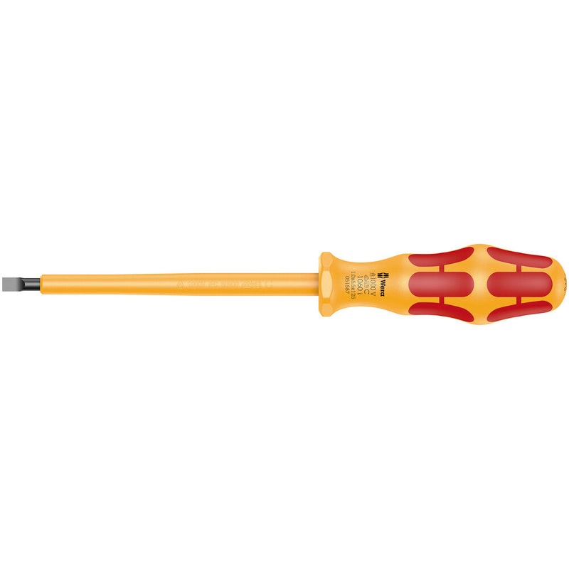 Wera 05051587001 1060 i VDE-insulated Kraftform slotted screwdriver, 1 x 5.5 x 125 mm