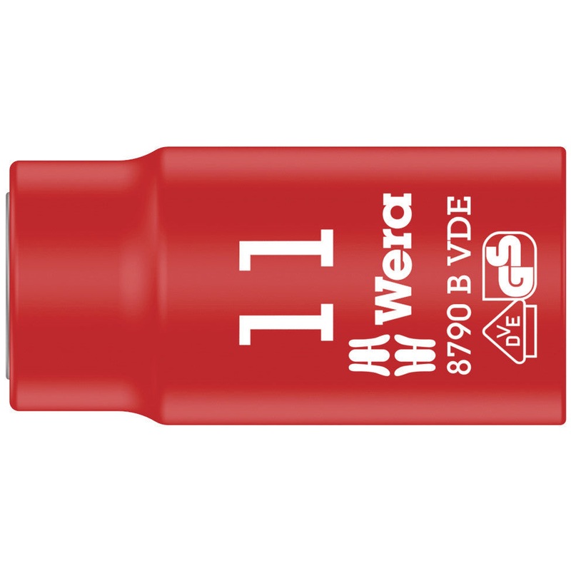 Wera 05004955001 8790 B VDE Zyklop 3/8" socket, insulated, 11 x 46 mm