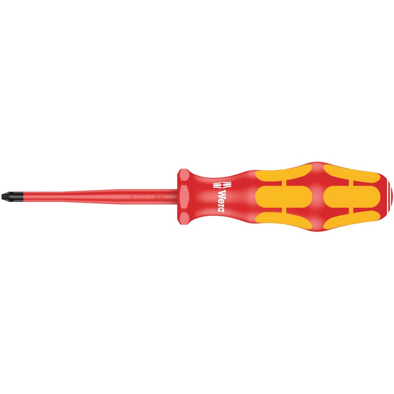 Wera 05006450001 162 iS PH VDE Insulated screwdriver with reduced blade diameter for Phillips screws, PH 1 x 80 mm