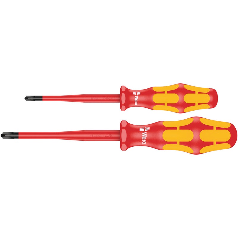 Wera 05006470001 165 iS PZ/S # 1 + 2 Screwdriver set Kraftform Plus series 100. With reduced blade diameter, 2 pieces