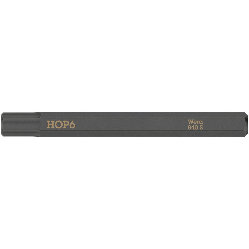 Wera 05018153001 840 S Hex-Plus bits for impact screwdrivers, 6 x 70 mm
