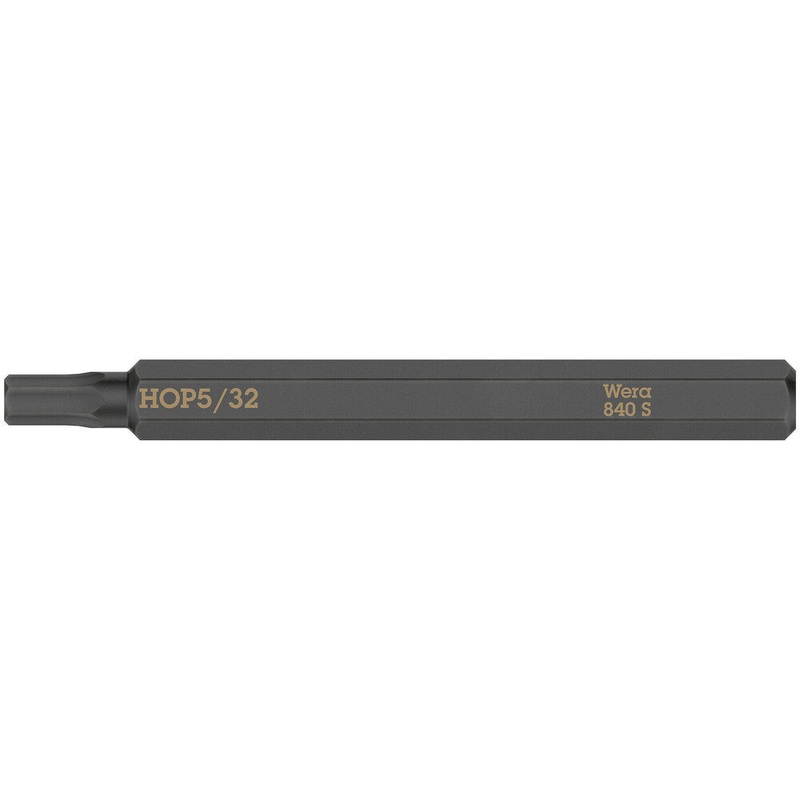 Wera 05018155001 840 S Hex-Plus bits for impact screwdrivers, 5/32" x 70 mm