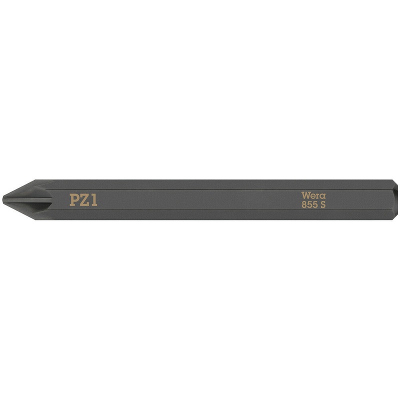 Wera 05018163001 855 S Pozidriv bits for impact screwdrivers, PZ 1 x 70 mm