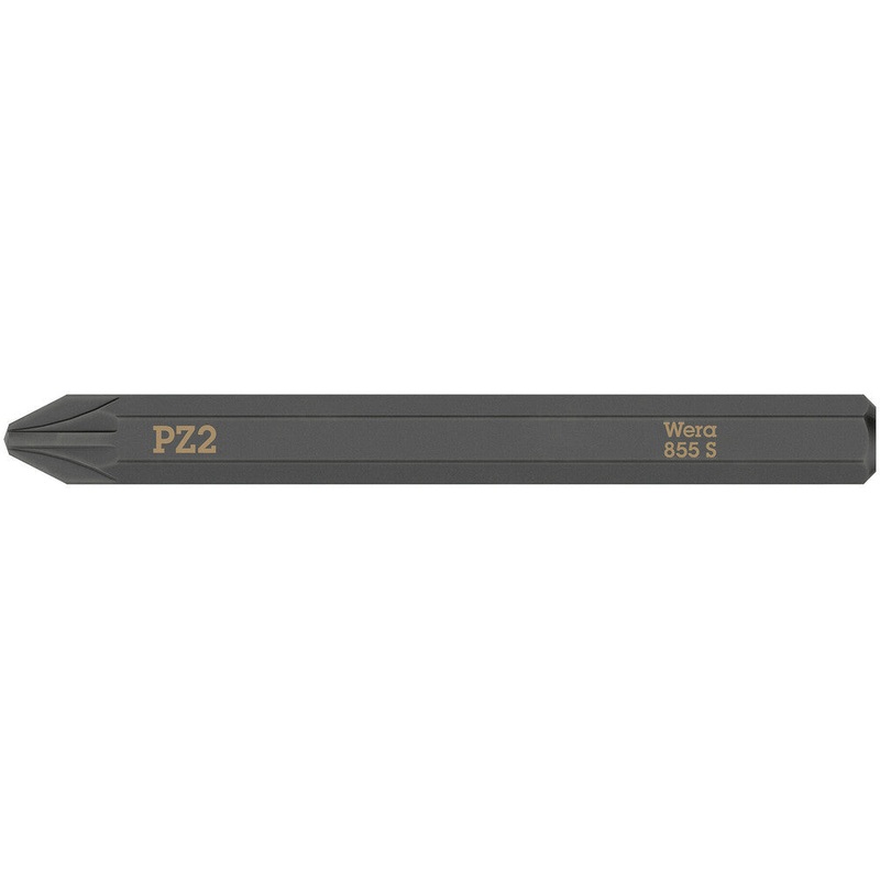 Wera 05018164001 855 S Pozidriv bits for impact screwdrivers, PZ 2 x 70 mm