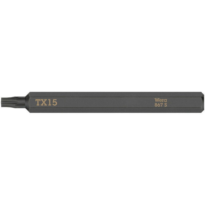 Wera 05018166001 867 S TORX bits for impact screwdrivers, TX 15 x 70 mm