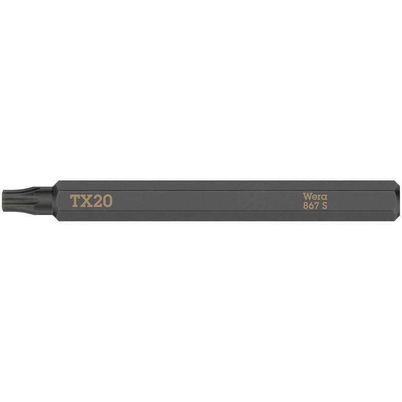 Wera 05018167001 867 S TORX bits for impact screwdrivers, TX 20 x 70 mm