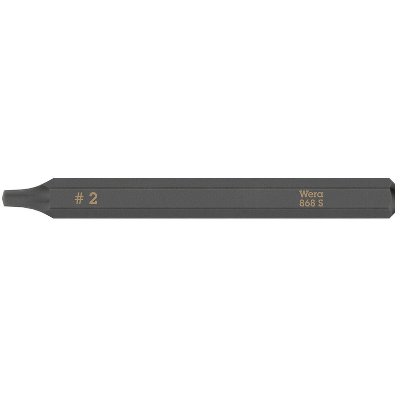 Wera 05018172001 868 S Square head socket bits for impact screwdrivers, # 2 x 70 mm