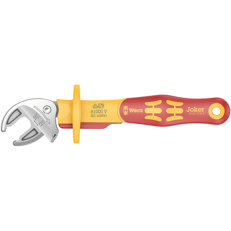 Wera 05020151001 6004 Joker VDE S VDE-insulated, self-setting spanner, 10-13 x 7/16-1/2" x 155 mm