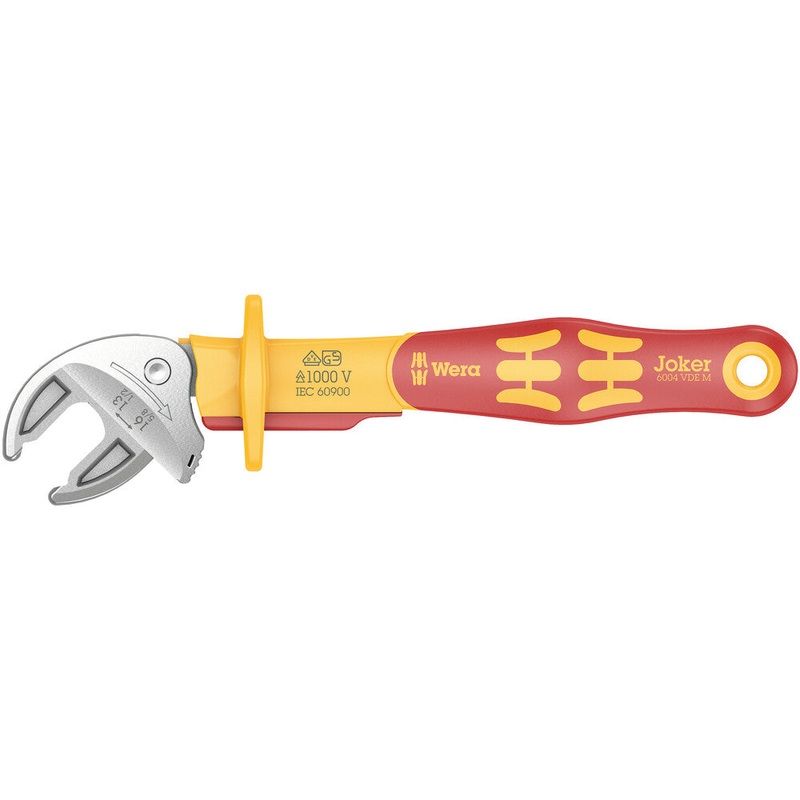 Wera 05020152001 6004 Joker VDE M VDE-insulated, self-setting spanner, 13-16 x 1/2-5/8" x 190 mm
