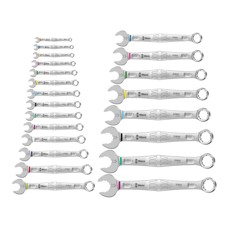 Wera 05020232001 6003 Joker 22 Set 1 combination wrench set, 22 pieces