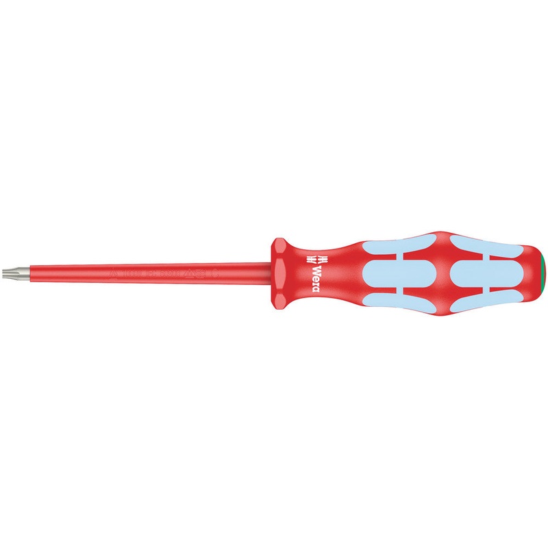Wera 05022761001 3167 i VDE-insulated TORX screwdriver, stainless steel, TX 9 x 80 mm