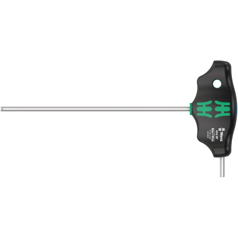 Wera 05023359001 454 HF T-handle hexagon screwdriver Hex-Plus with holding function, imperial, 1/8" x 150 mm
