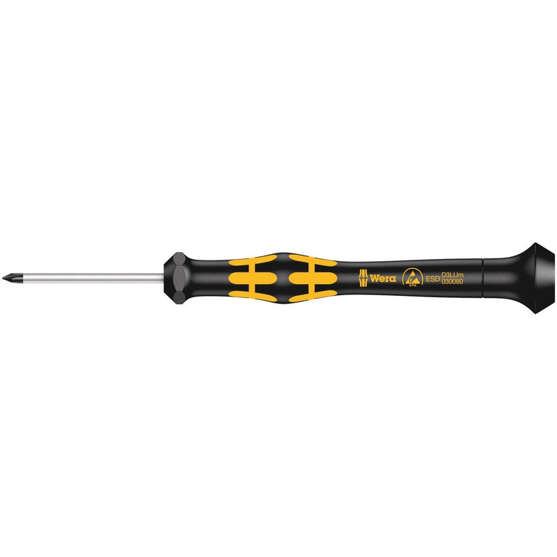 Wera 05030080001 1572 ESD Kraftform Micro screwdriver for Microstix screws, m x 40 mm