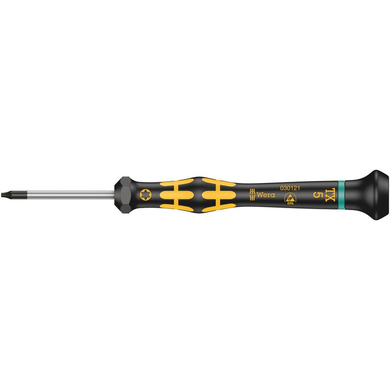 Wera 05030121001 1567 TORX ESD Kraftform Micro screwdriver for TORX screws, TX 5 x 40 mm