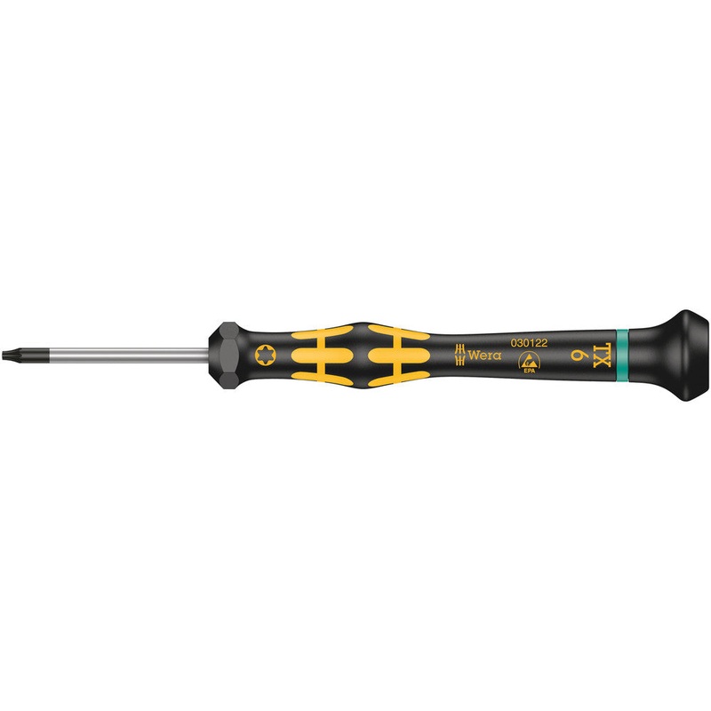 Wera 05030122001 1567 TORX ESD Kraftform Micro screwdriver for TORX screws, TX 6 x 40 mm