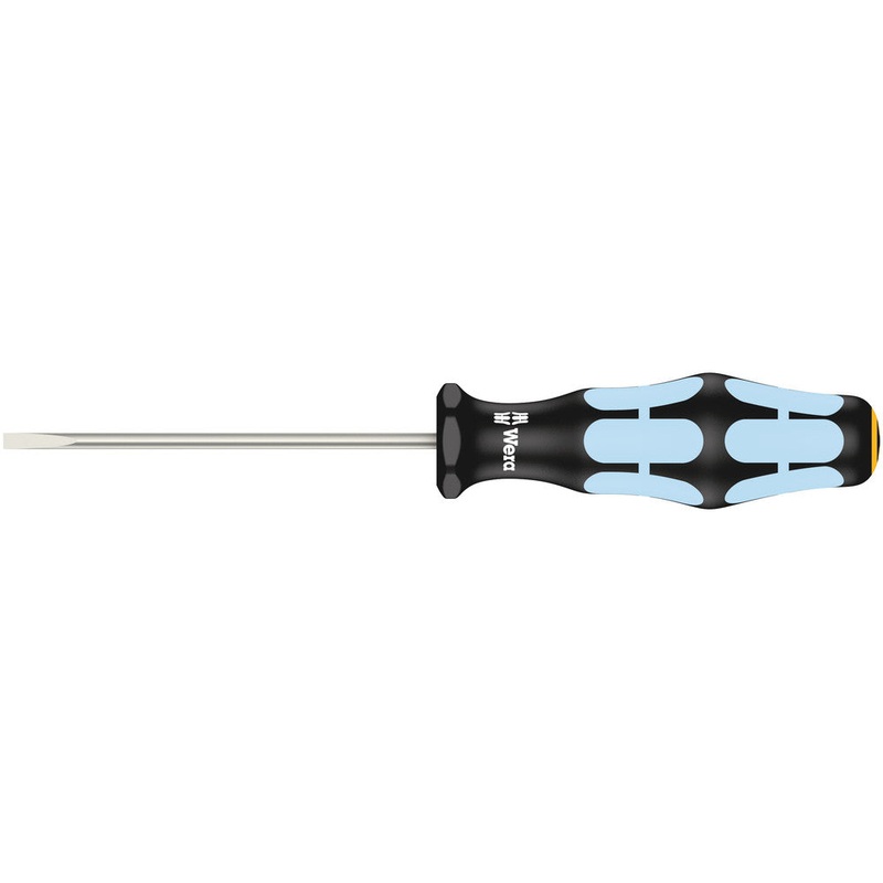 Wera 05032001001 3335 Screwdriver for slotted screws, stainless, 0.5 x 3 x 80 mm