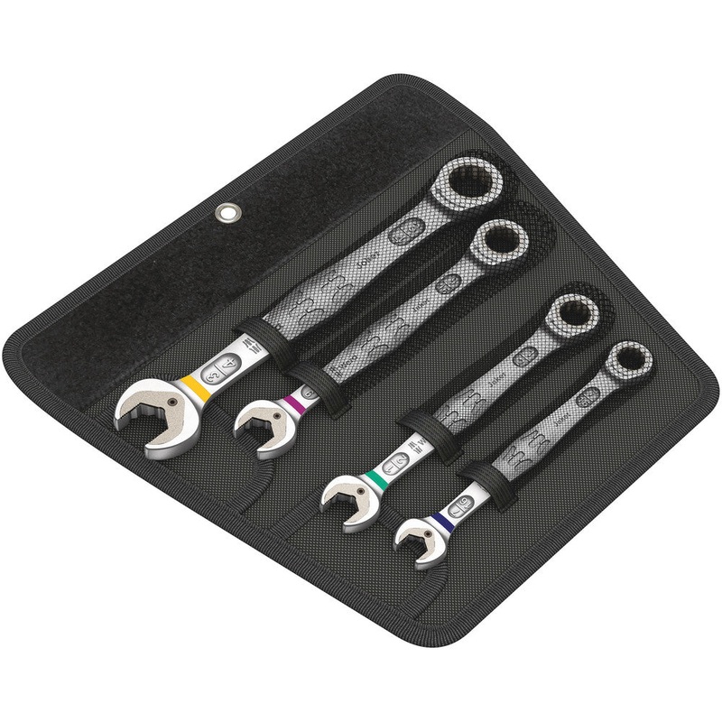 Wera 05073295001 6000 Joker 4 Imperial Set 1 Set of ratcheting combination wrenches, Imperial, 4 pieces