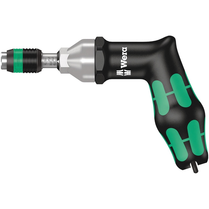Wera 05074712001 Series 7400 Kraftform pistol handle, adjustable torque screwdrivers (25.0-55.0 in. lbs.) with Rapidaptor quick-release chuck, 7447 x 25-55 in. lbs.