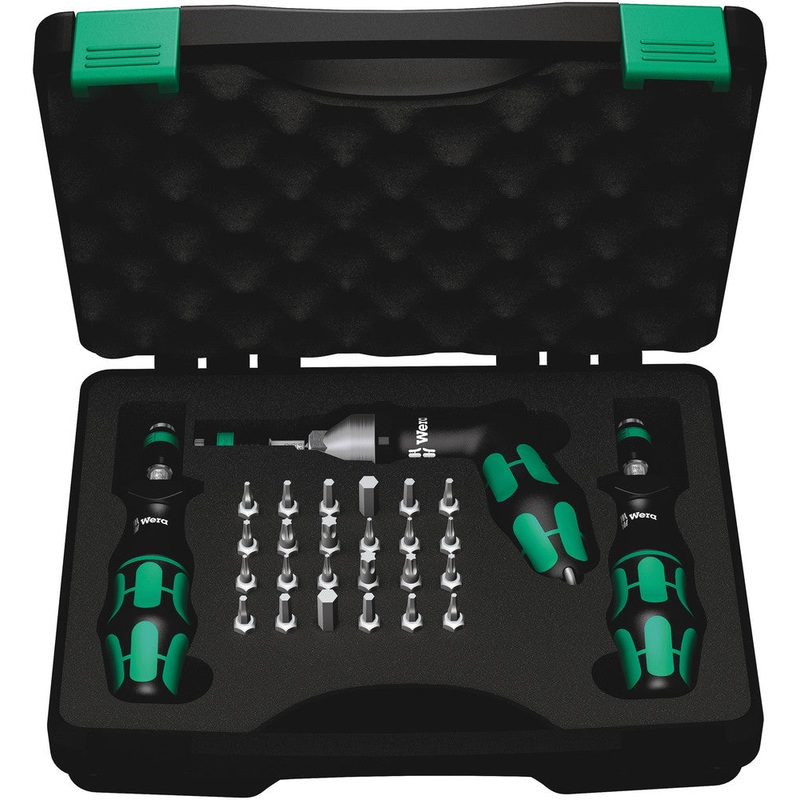Wera 05074739001 7440/41/42 Kraftform torque screwdriver set 0.3-6.0 Nm, 27 pieces