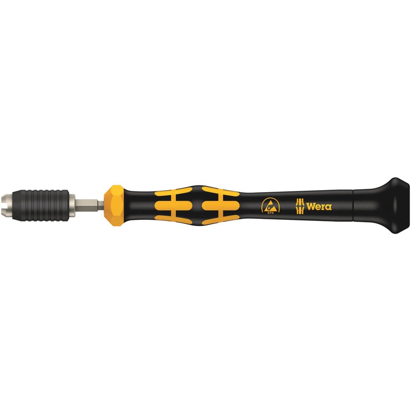 Wera 05074810001 1460 ESD Kraftform Micro pre-set adjustable torque screwdrivers (0.02-0.11 Nm) with quick-release chuck, 1461 ESD x 0.050 Nm