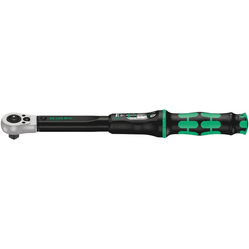 Wera 05075625001 Click-Torque C 2 Push R/L adjustable torque wrench for clockwise and anti-clockwise torque-control, 20-100 Nm, 1/2" x 20-100 Nm