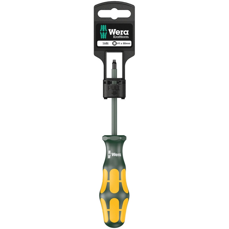 Wera 05100024001 168 i SB VDE Insulated screwdriver for square socket head screws, # 1 x 80 mm