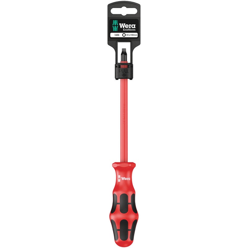 Wera 05100026001 168 i SB VDE Insulated screwdriver for square socket head screws, # 3 x 150 mm