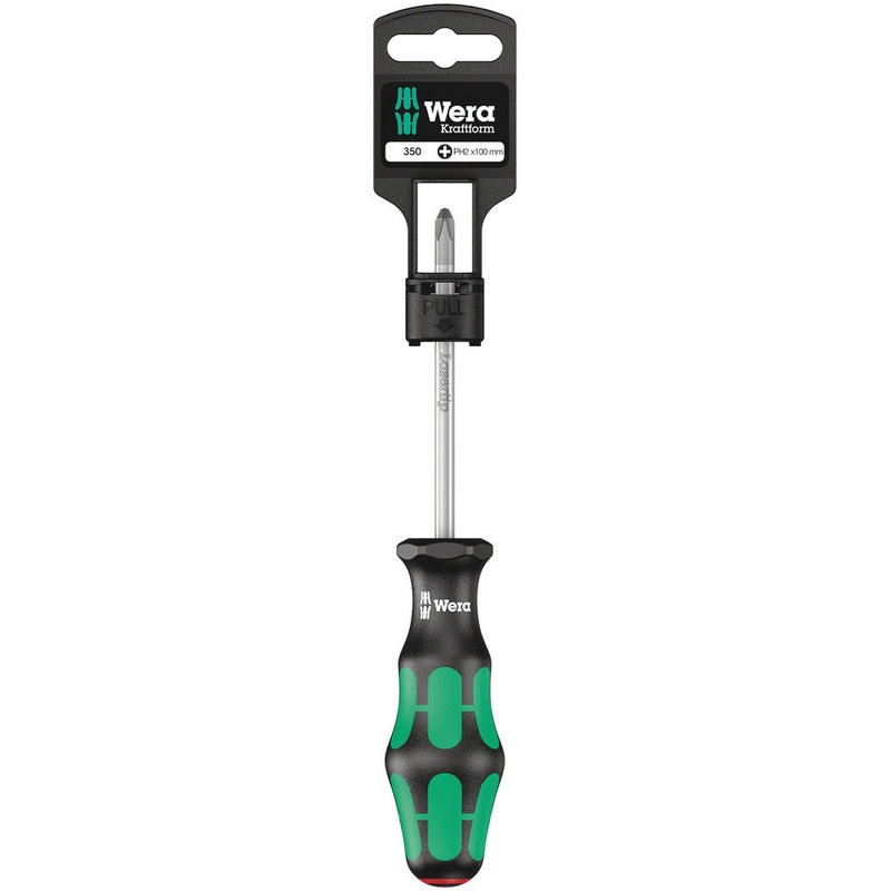 Wera 05100050001 350 PH SB Screwdriver for Phillips screws, PH 0 x 60 mm
