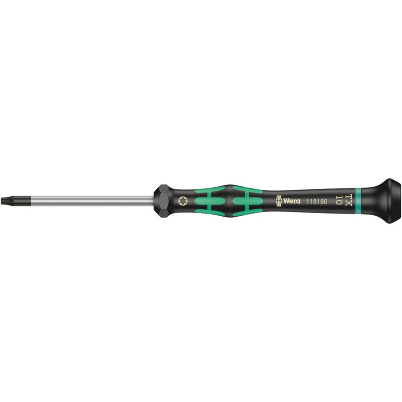 Wera 05118186001 2067 TORX HF Screwdriver with holding function for electronic applications, TX 10 x 60 mm