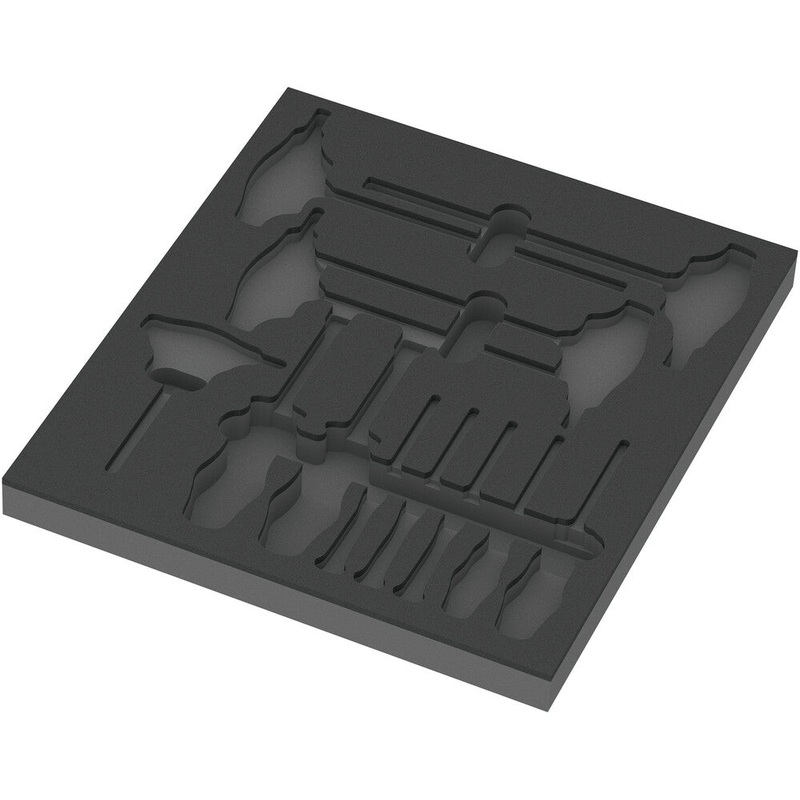 Wera 05137313001 9813 Foam insert Hex screwdriver set 1, empty, 344 x 30 x 392 mm