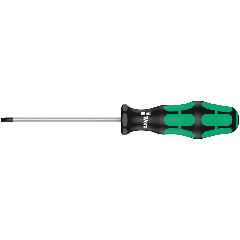 Wera 05138261001 367 TORX BO Screwdriver for tamper-proof TORX screws, TX 15 x 80 mm