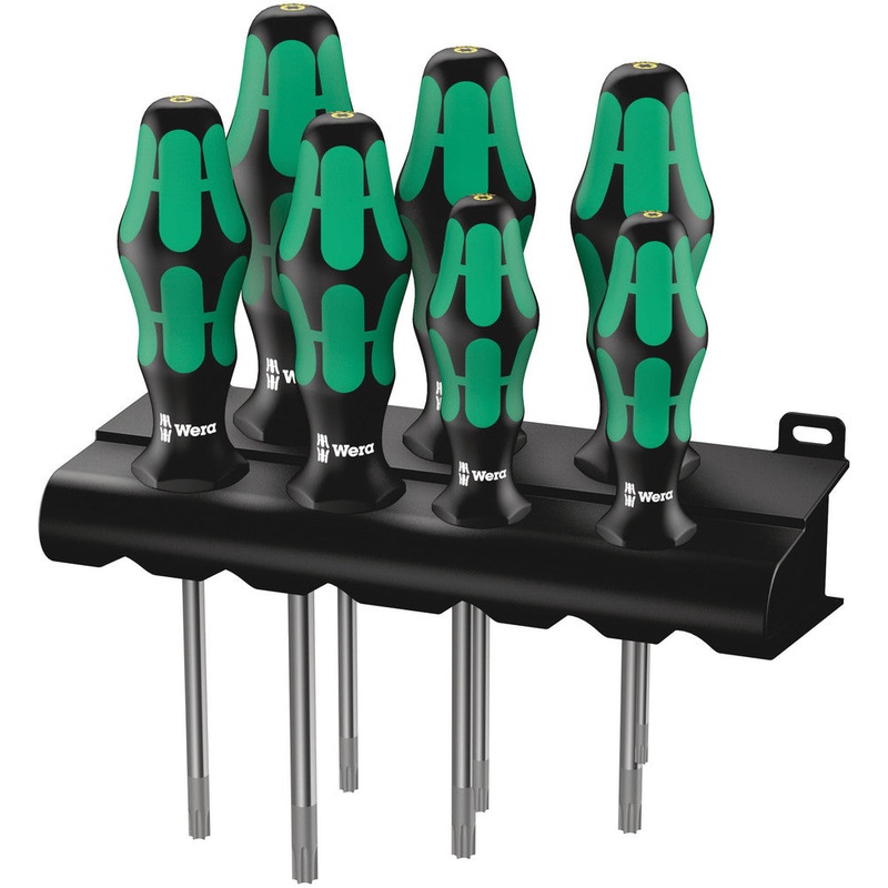 Wera 05223161001 367/7 TORX HF Kraftform Plus Screwdriver set with holding function and rack, 7 pieces