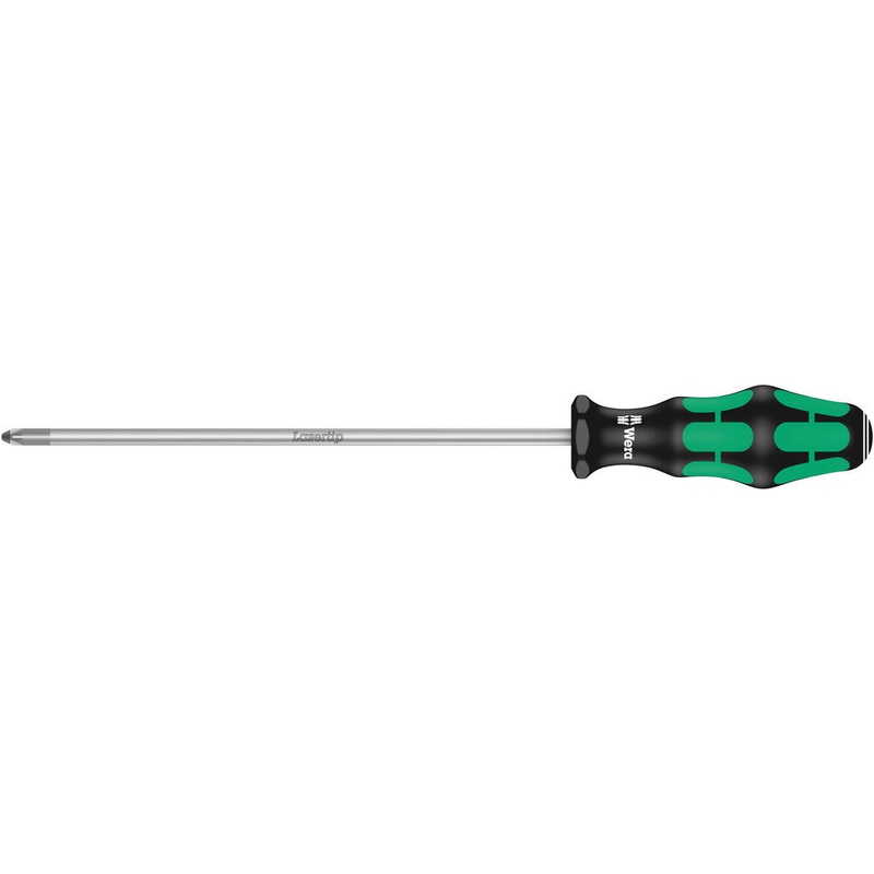 Wera 05009317001 355 PZ Screwdriver for Pozidriv screws, PZ 2 x 200 mm