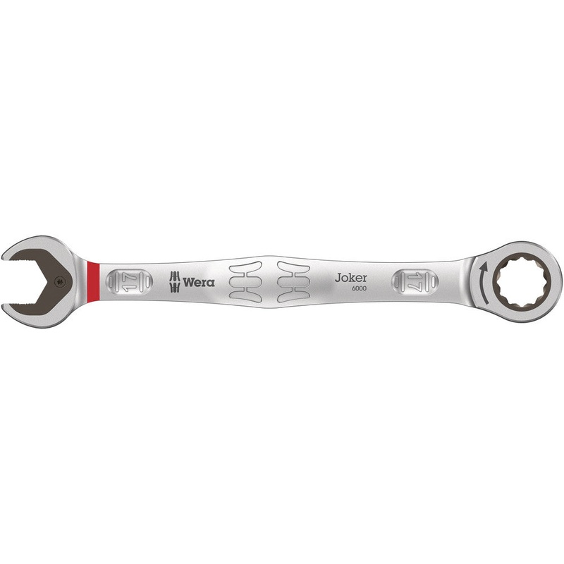 Wera 05073277001 6000 Joker Ratcheting combination wrenches, 17 x 224 mm