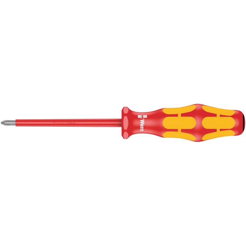 Wera 05006160001 165 i PZ VDE Insulated screwdriver for Pozidriv screws, PZ 0 x 80 mm