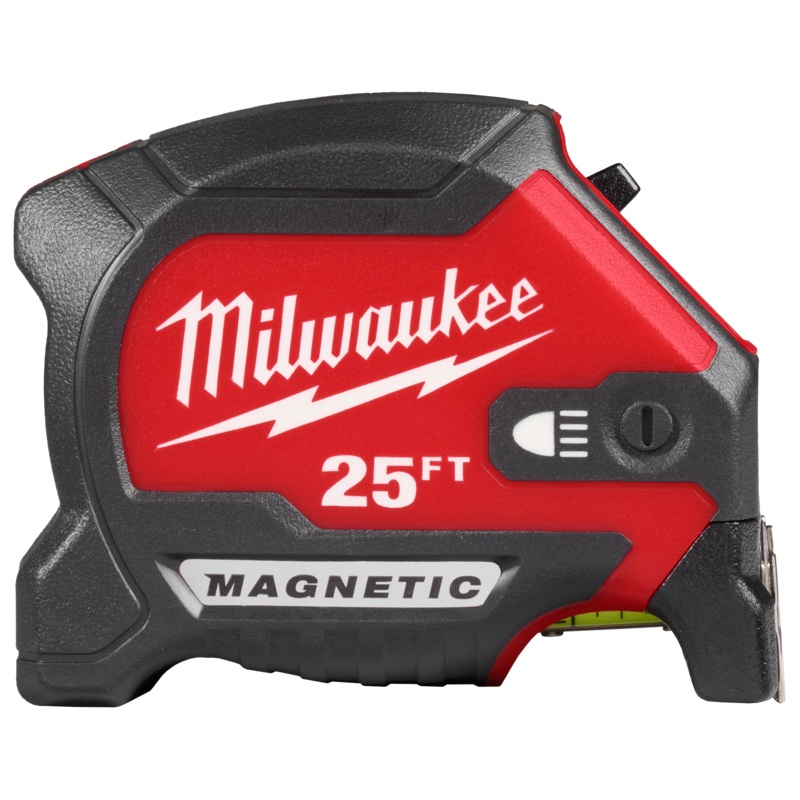 25ft Magnetic Tape Measure w/ Rechargeable 100L Light