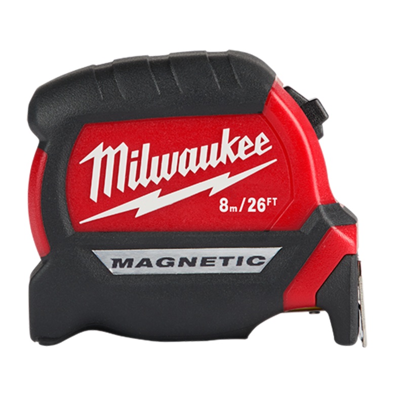 8m/26ft Compact Wide Blade Magnetic Tape Measure