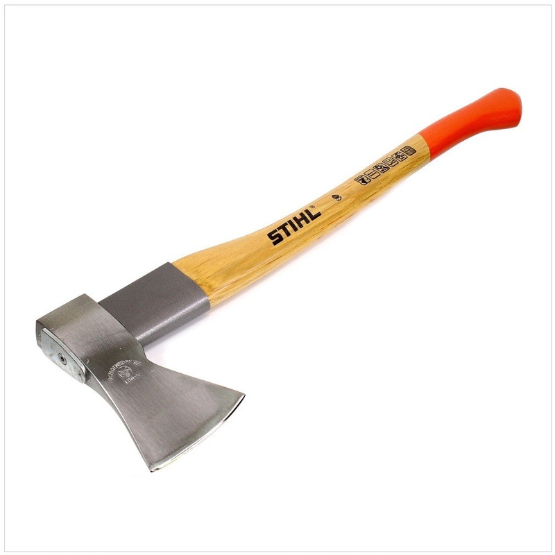 Hacha forestal universal Stihl 70 cm 1550 g con mango de nogal y proteccin de goma (00008811957)